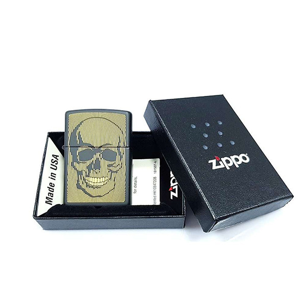 Запальничка Zippo 218 PF20 Skull Design (49216) 