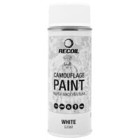 Фарба маскувальна аерозольна RecOil. Колір – білий матовий. Об’єм – 400 мл