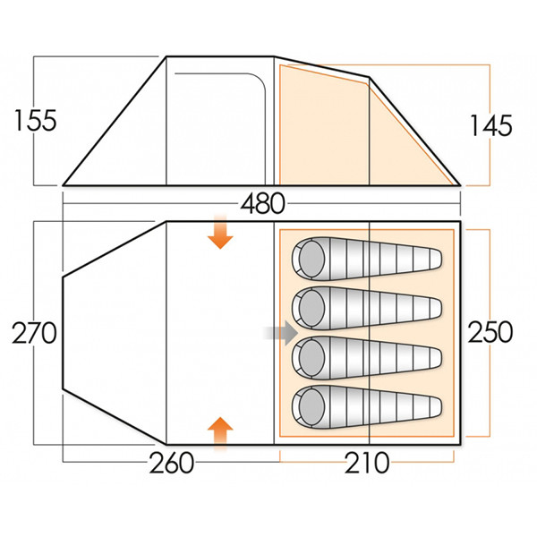 Намет Vango Beta 450 XL River 