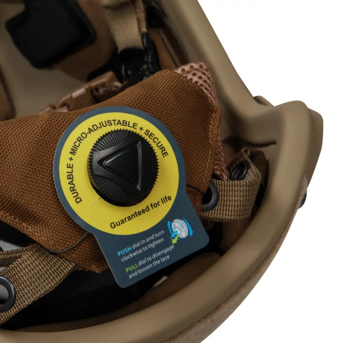 Кевларовий шолом Ukrarmor FAST Team Wendy. Рівень захисту NIJ IIIA Койот 