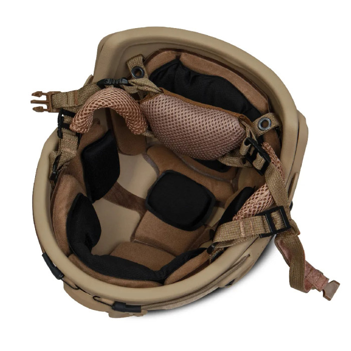 Кевларовий шолом Ukrarmor FAST Team Wendy. Рівень захисту NIJ IIIA Койот 