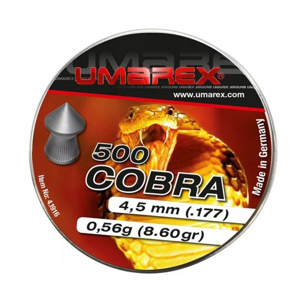 Кулі Umarex Diabolo Cobra Ribbed 4,5 мм 500 шт. 