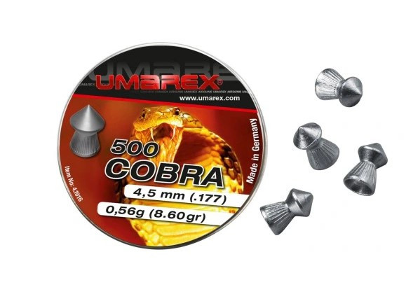Кулі Umarex Diabolo Cobra Ribbed 4,5 мм 500 шт. 