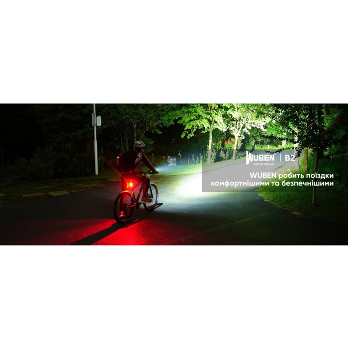 Велофара Wuben B2, чорний 