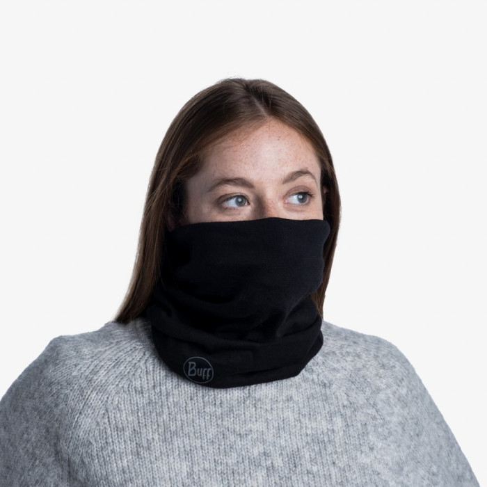 Шарф-труба Buff MIDWEIGHT MERINO WOOL solid black 