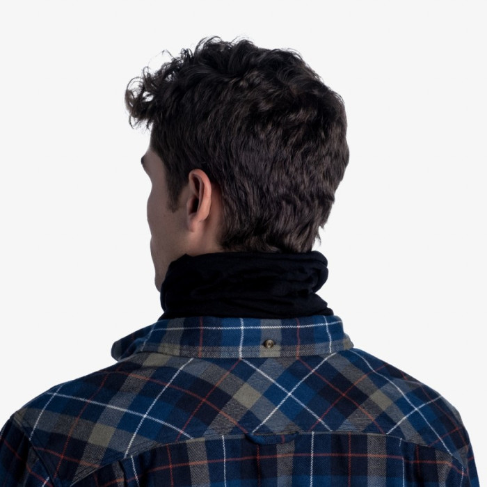 Шарф-труба Buff MIDWEIGHT MERINO WOOL solid black 