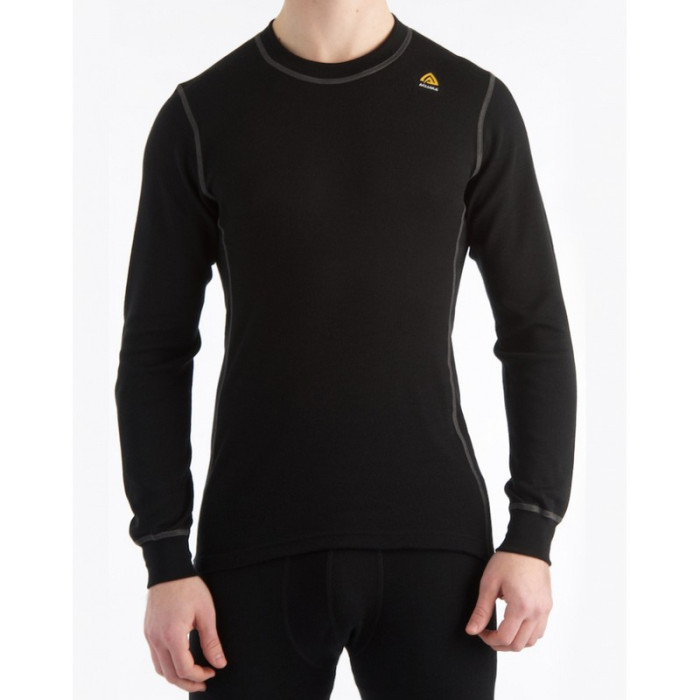 Термофутболка чоловіча Aclima WarmWool Crew Neck Man Black, M 