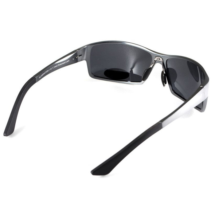 Окуляри BluWater Alumination - 1 Gun Metal Polarized (gray) чорні 