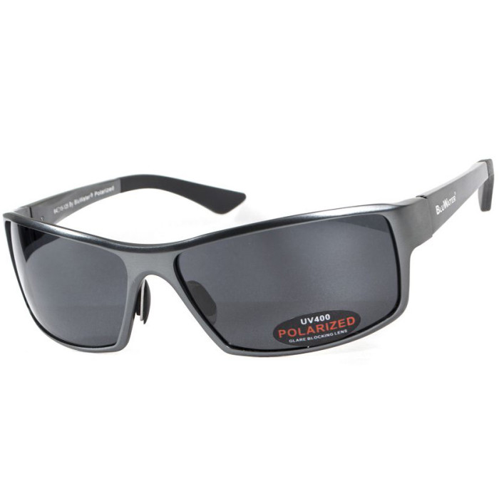 Окуляри BluWater Alumination - 1 Gun Metal Polarized (gray) чорні 