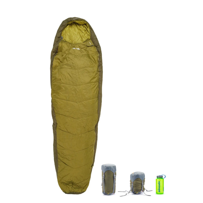 Спальний мішок Pinguin Tramp (11/7°C), 195 см - Left Zip, Khaki (PNG 237344) 2020 
