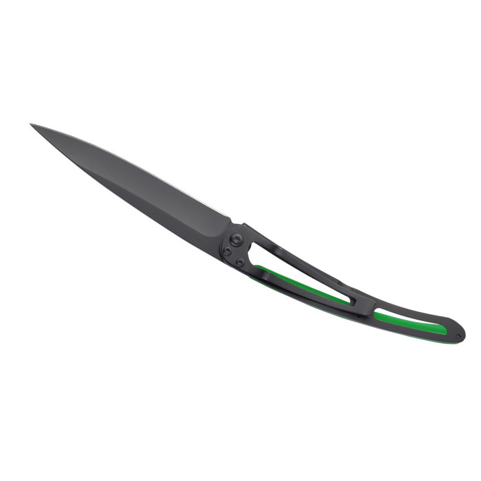 Ніж татуювання Deejo Чорна 37 г, зелена, "Мир" 