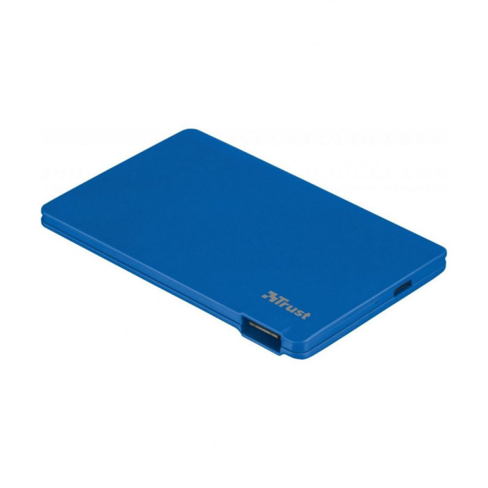 Батарея Trust Power Bank 2200t Ultra-thin Charger, синій 