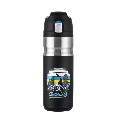Термокружка Naturehike Bounce Cover vacuum cup Q-9H 0.5 л NH19SJ009 черная