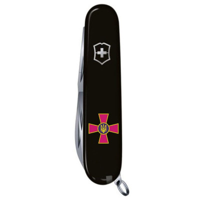 HUNTSMAN ARMY 91мм/15функ/чорн /штоп/ножн/пила/гачок /Емблема ЗСУ