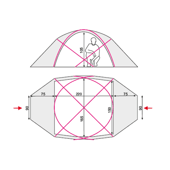 Намет Terra Incognita Toprock 2 
