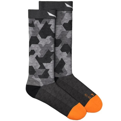 Шкарпетки Salewa PEDROC CAMO AM M CREW SOCK 69039 0911 - 45-47 - чорний