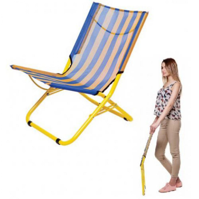 Шезлонг Time Eco міні синій 