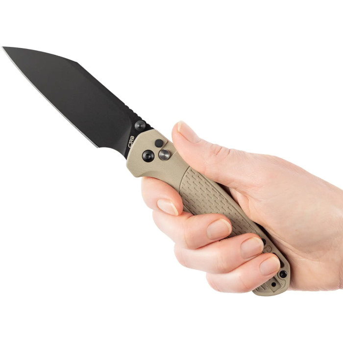 Ніж CJRB Pyrite-Light Black Blade, desert 