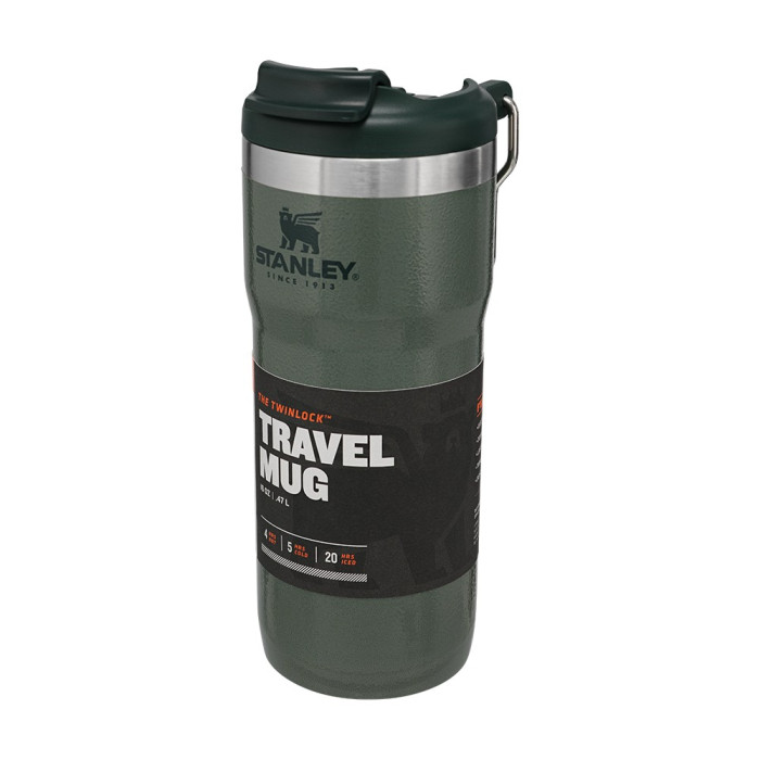 Термочашка Stanley Classic TwinLock Hammertone Green 0.47 л 