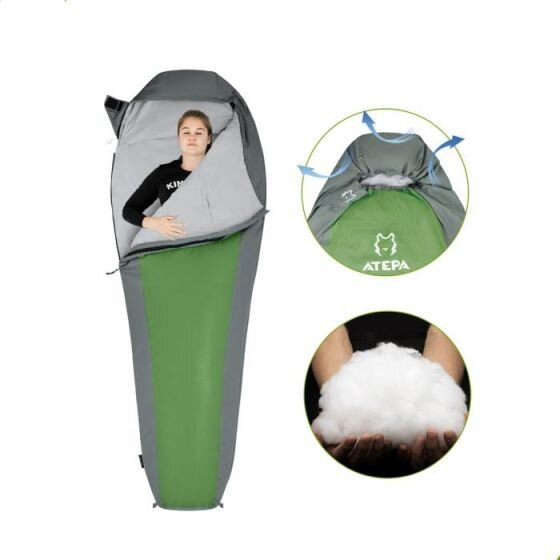 Спальний мішок Atepa COMPACT 1000 (AS2002) R MOSSGREEN 