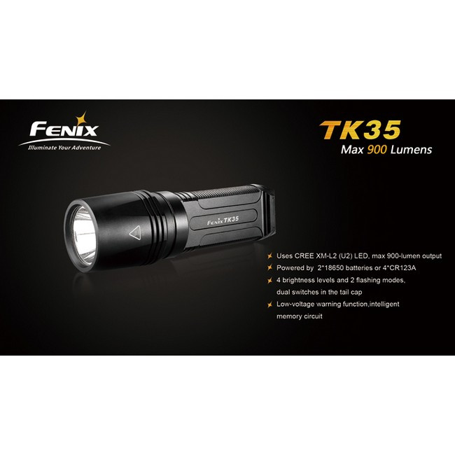 Тактичний Ліхтар Fenix TK35, чорний, Cree XM-L2 (U2) LED 