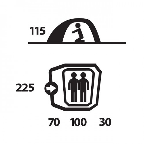 Намет Husky Brunel 2 (Зелений) 