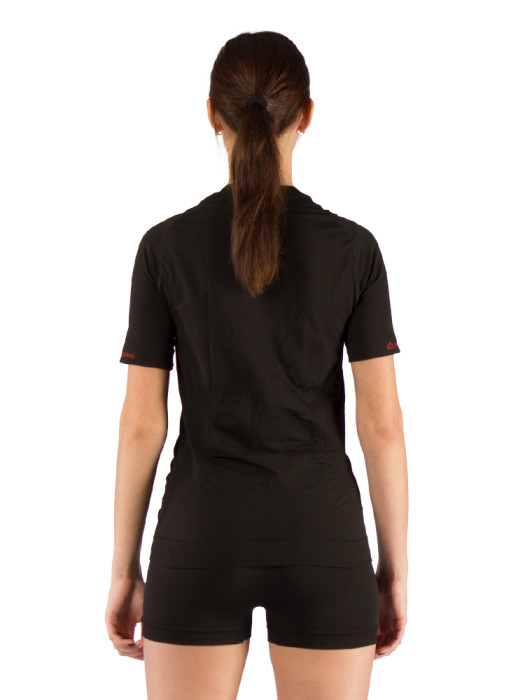 Футболка жіноча Lasting Alba, чорна, L/XL 