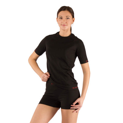 Футболка жіноча Lasting Alba, чорна, L/XL
