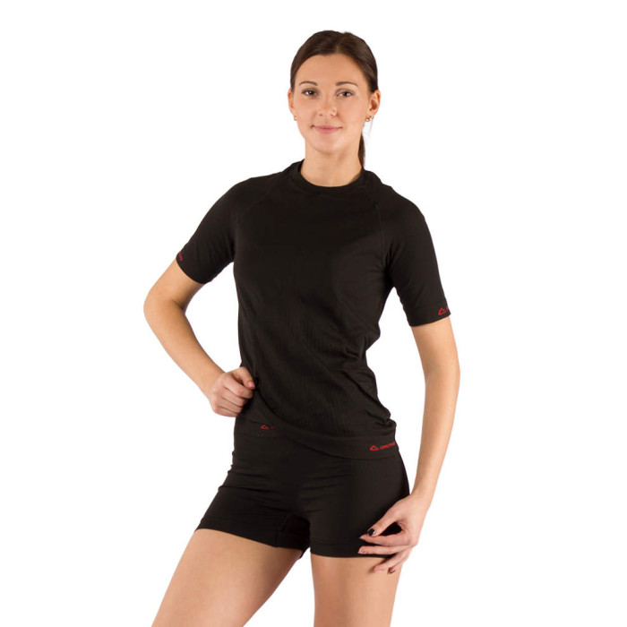 Футболка жіноча Lasting Alba, чорна, L/XL 