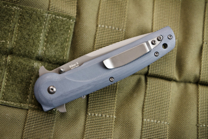 Ніж Kizlyar Supreme Biker-X сірий титан, сталь AUS8 