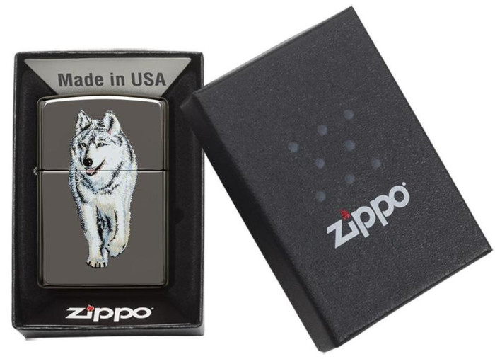 Запальничка Zippo 150 Wolf Black Ice 769 