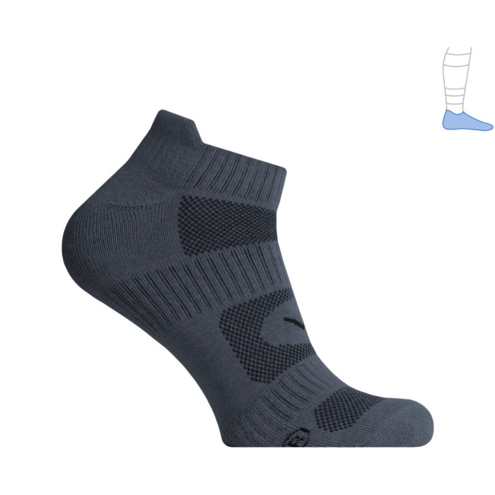 Трекінгові шкарпетки Protector LowLight літні темно-сірі S 36-39 