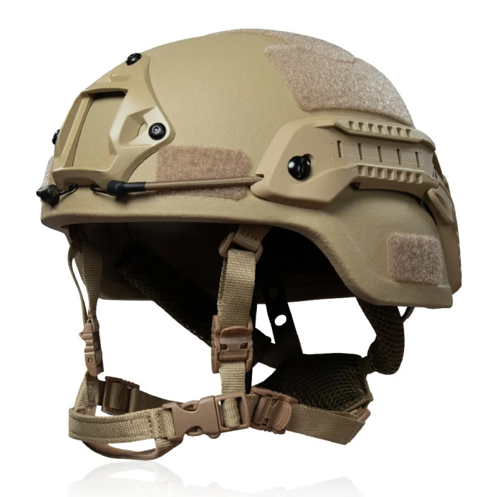 Кевларовий шолом Ukrarmor Mich 2000 Team Wendy. Рівень захисту NIJ IIIA Койот 