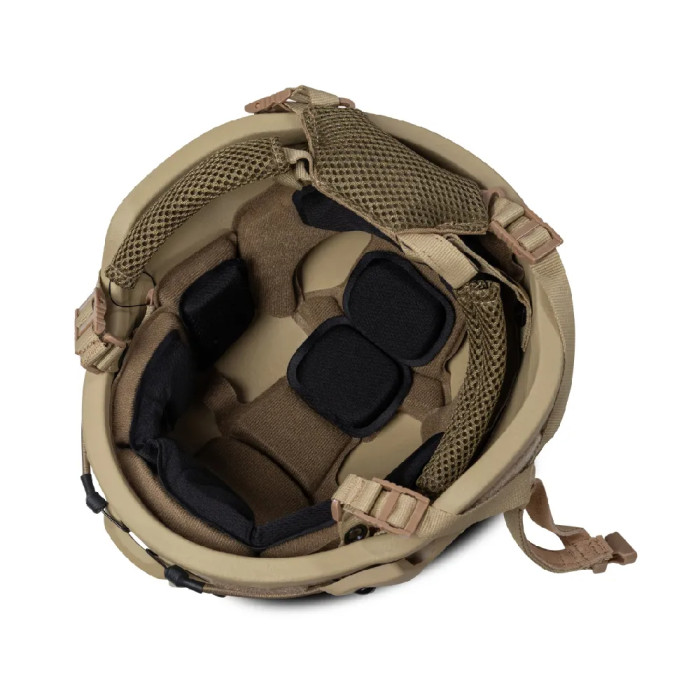 Кевларовий шолом Ukrarmor Mich 2000 Team Wendy. Рівень захисту NIJ IIIA Койот 