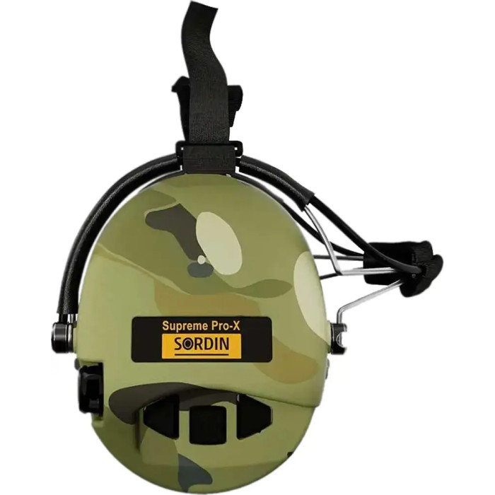 Активні навушники Sordin Supreme Pro-X з заднім тримачем. 4 режими. Camo 