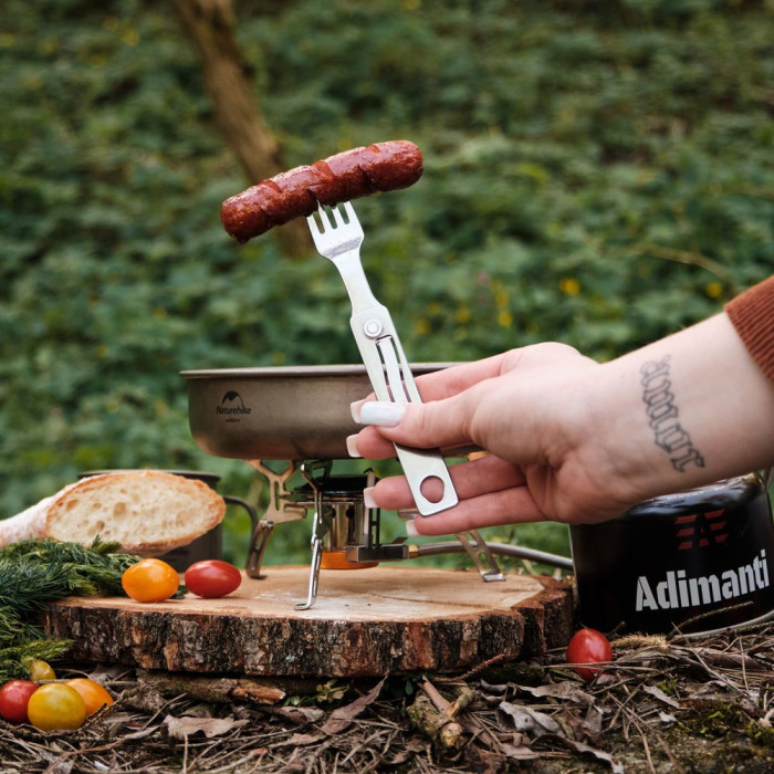 Набір столових приборів Roxon C1S 3 in1 (ложка, виделка, ніж), нержавіюча сталь 