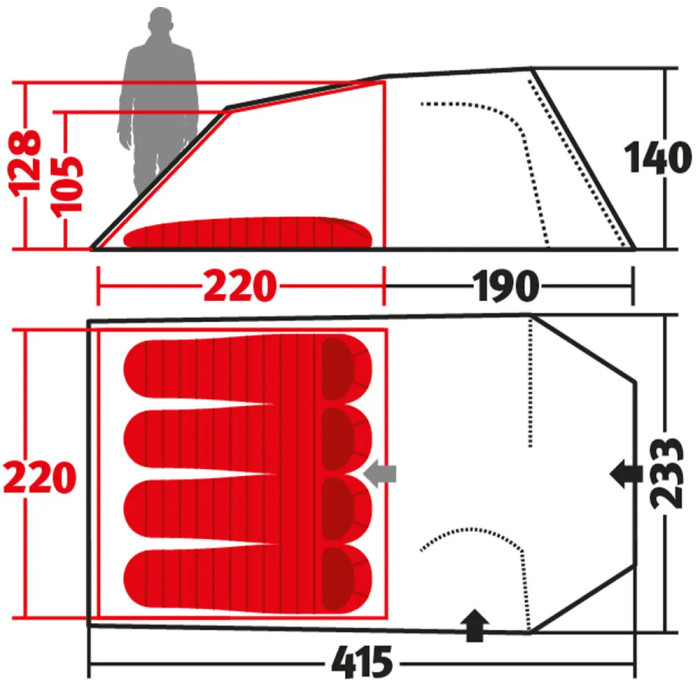 Намет Wechsel Intrepid 4 TL Laurel Oak (231068) 