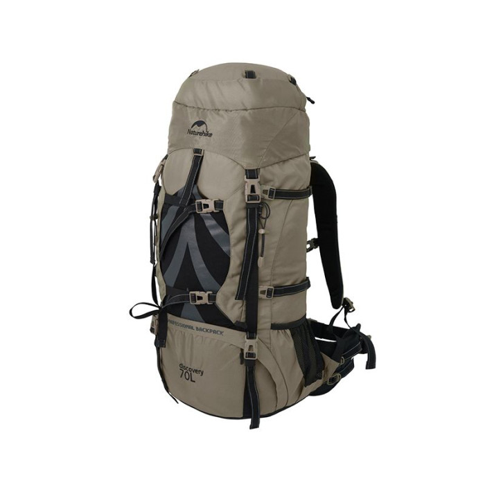Рюкзак туристичний Naturehike NH70B070-B, 70 л + 5 л, світло-коричневий 