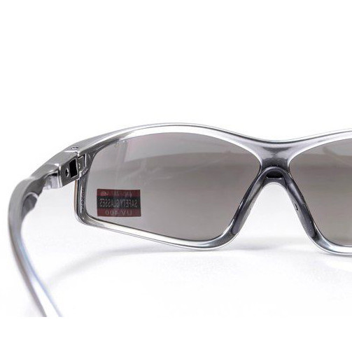 Окуляри Global Vision Home Run full silver (silver mirror) дзеркальні чорні в сріблястій оправі 