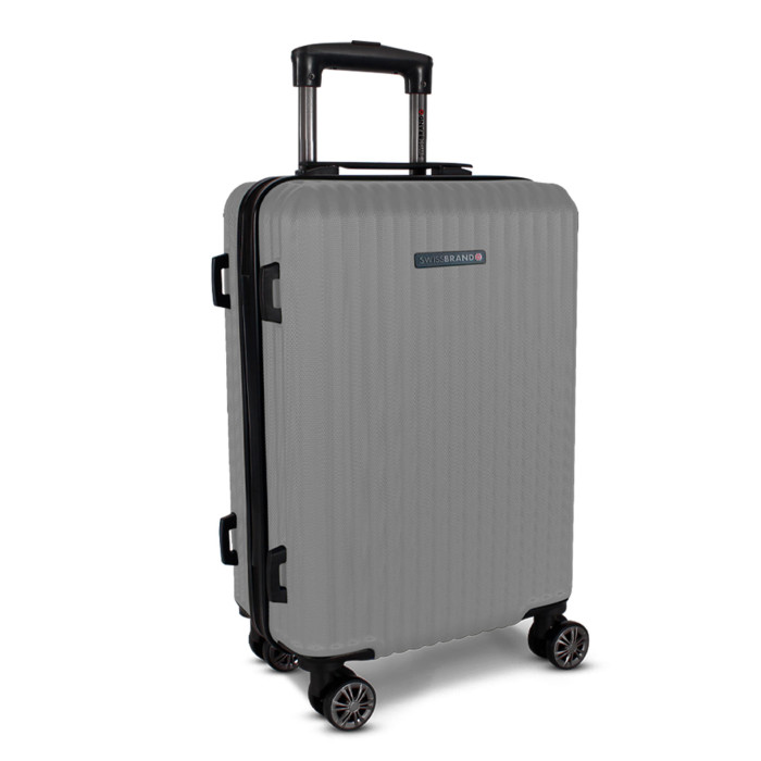 Валіза Swissbrand Riga 2.0 (M) Silver (SWB_LHRIG802M) 
