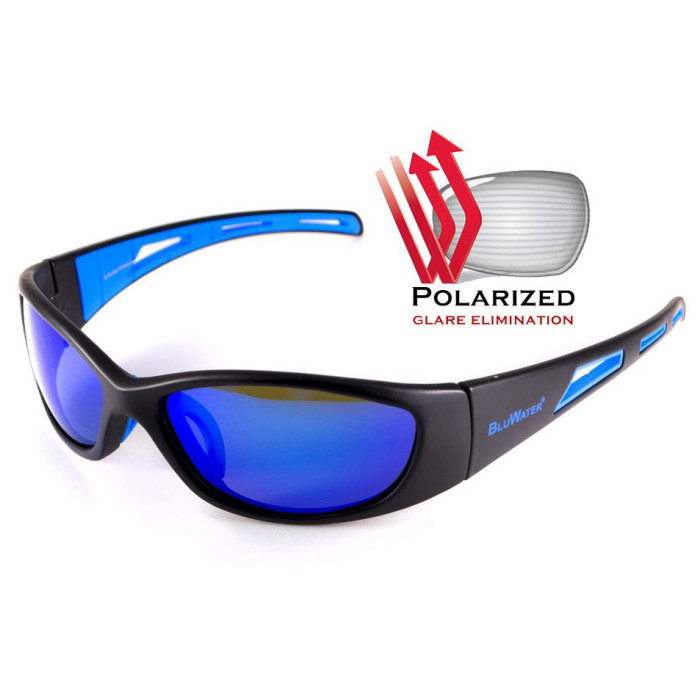 Окуляри BluWater Buoyant - 2 Polarized (G-Tech blue) дзеркальні сині 