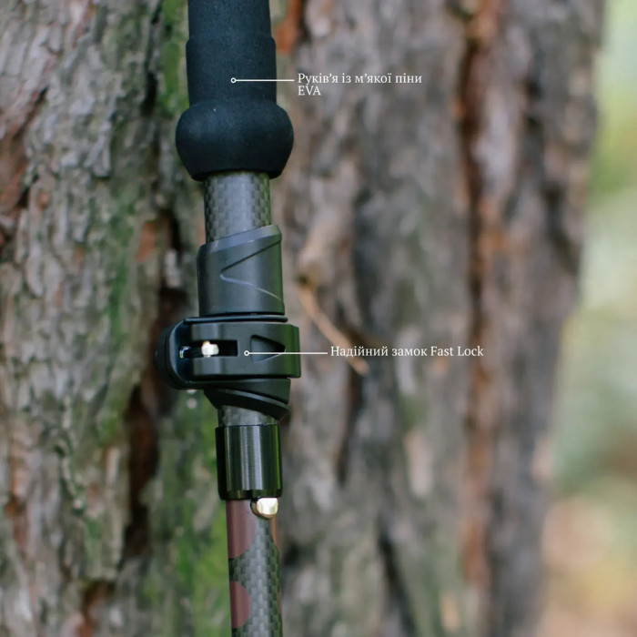 Трекінгові палиці Tribe Z-Pole Carbon T-ME-0025-plum