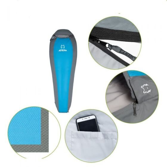 Спальний мішок Atepa COMPACT 1000 (AS2002) R SKYBLUE 