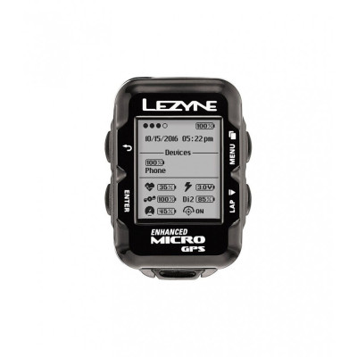 Комп'ютер Lezyne MICRO GPS HR LOADED Y11 чорний