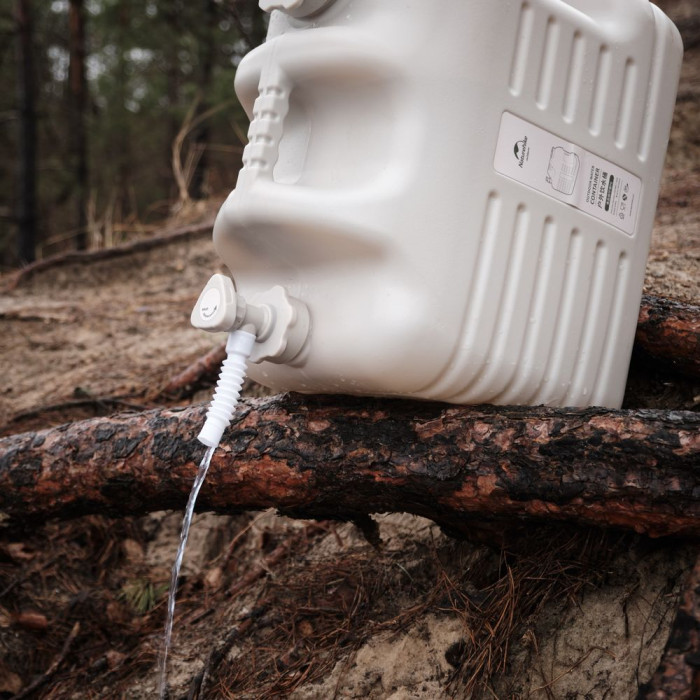 Каністра для води Naturehike NH16S012-T, 24 літрів, сіра 