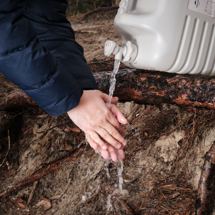 Каністра для води Naturehike NH16S012-T, 24 літрів, сіра 