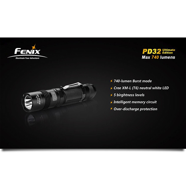 Кишеньковий Ліхтар Fenix PD32 Ultimate Edition Cree XM-L (T6) нейтральний білий 