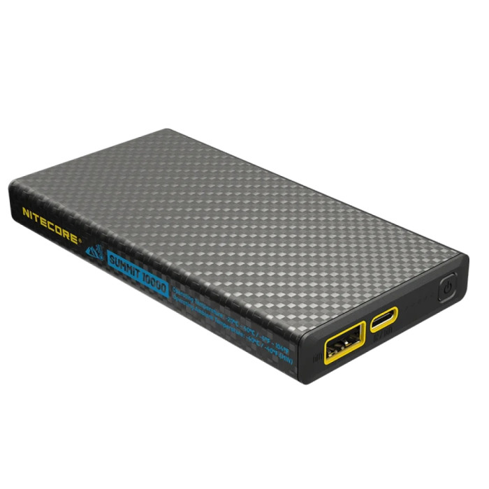 Зовнішній зарядний пристрій Power Bank Nitecore SUMMIT 10000 (38,5W, QC 3.0, 10000mAh, з функцією підігріву) 