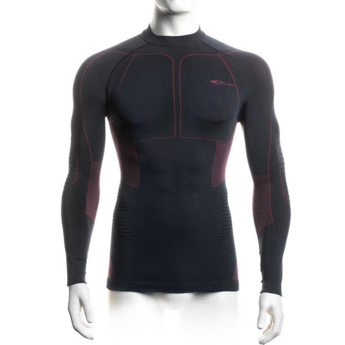 Футболка Accapi Polar Bear Long Sleeve Shirt Man 955 black /bordeaux  