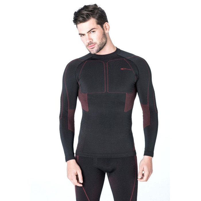 Футболка Accapi Polar Bear Long Sleeve Shirt Man 955 black /bordeaux  